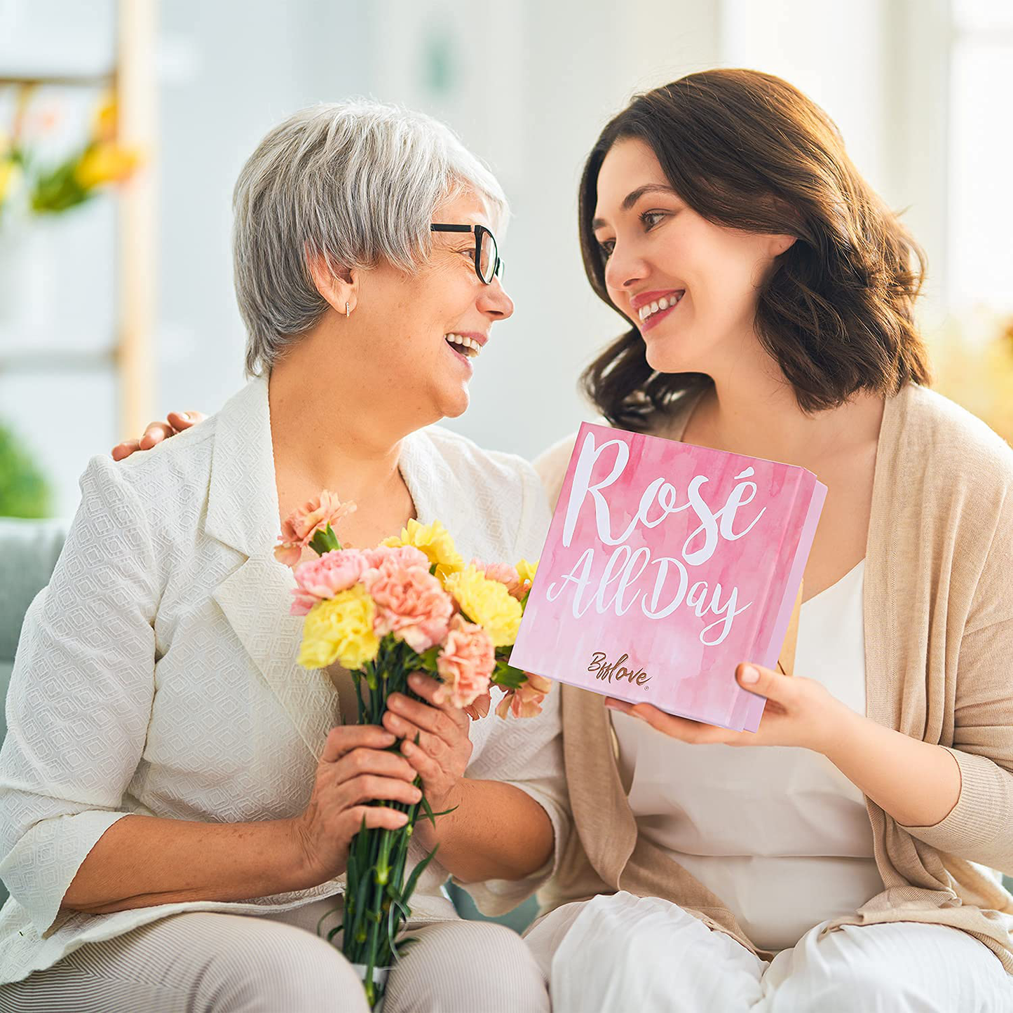 Spa Gifts for Women, Bath Gift Set with Rose Scent Gift Baskets for Women, Spa Kit Include Essential Oil, Bath Salt, Salt Scrub, Soap, Bath Petals, Christmas Gift Box for Her, 5 Pcs Spa Set Arts & Entertainment > Party & Celebration > Gift Giving # BFFLOVE   