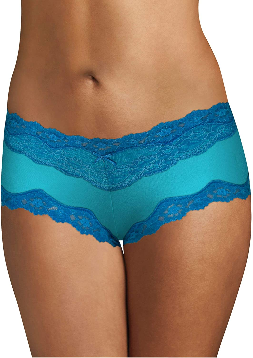 Maidenform Women'S Sexy Must Have Cheeky Hipster Apparel & Accessories > Clothing > Underwear & Socks > Underwear Maidenform Turquoise Glaze/Delighted Blue 9 