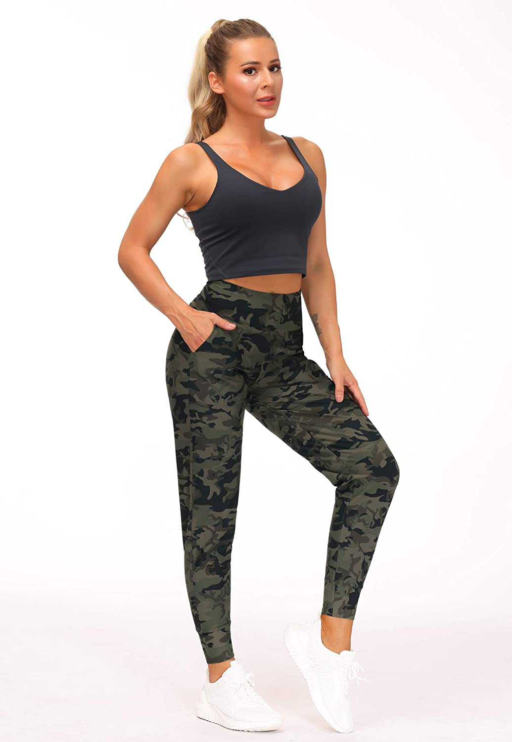 THE GYM PEOPLE Women'S Joggers Pants Lightweight Athletic Leggings Tapered Lounge Pants for Workout, Yoga, Running Apparel & Accessories > Clothing > Activewear Kylie Max   