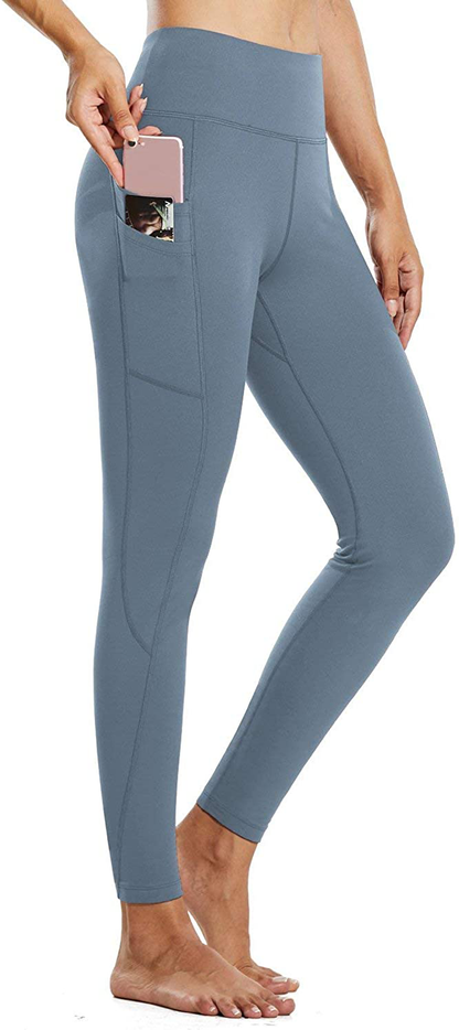 BALEAF Women's Fleece Lined Water Resistant Legging High Waisted Thermal Winter Hiking Running Pants Pockets Apparel & Accessories > Clothing > Activewear BALEAF Niagara XX-Large 