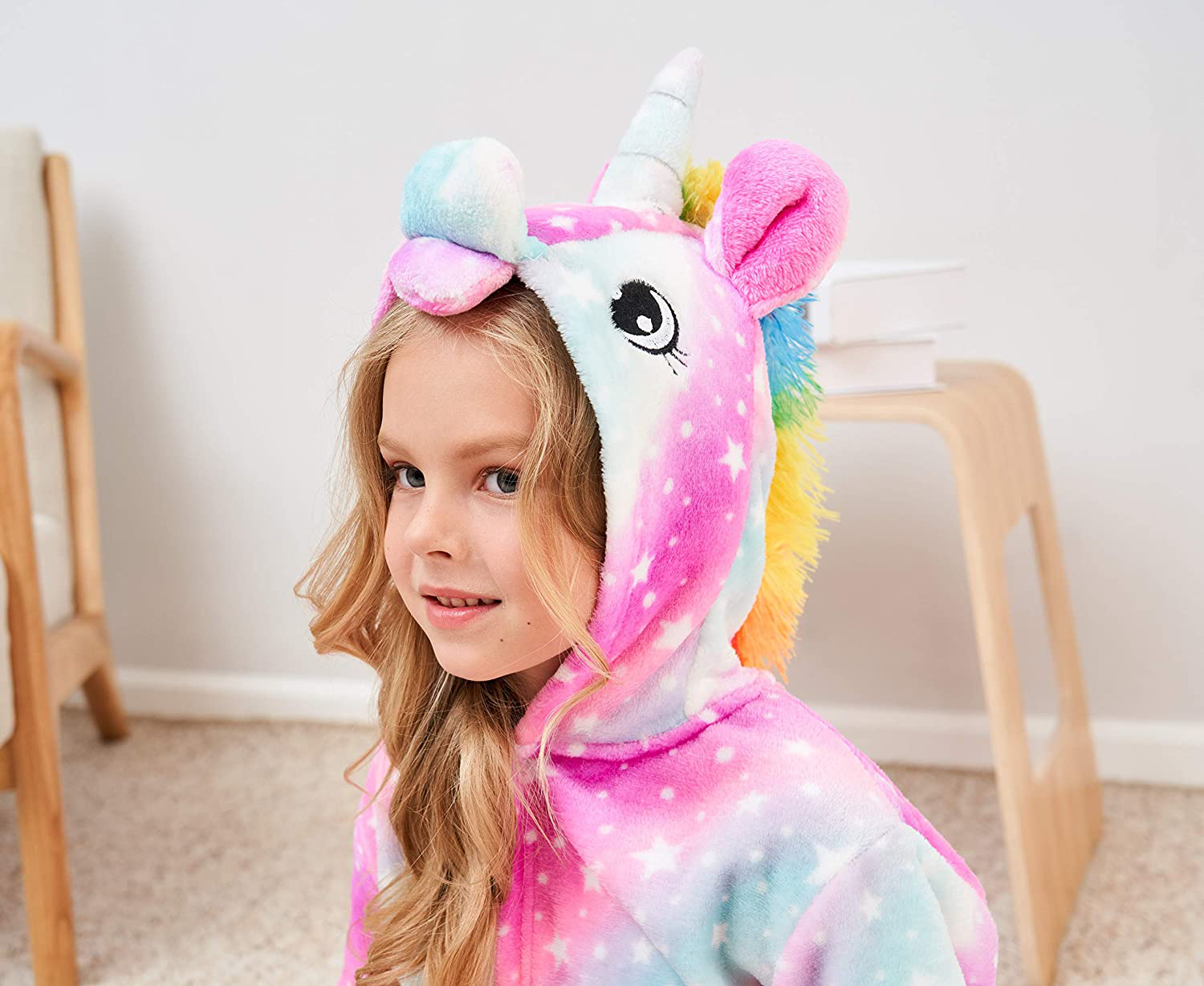 CHETOSHO Soft Hooded Robe with Matching Slippers for Girls Apparel & Accessories > Clothing > Sleepwear & Loungewear > Robes Kylie Max   
