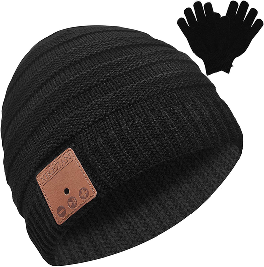 Bluetooth Beanie Novelty Headwear Christmas Stocking Stuffer Gifts for Men Women Arts & Entertainment > Party & Celebration > Gift Giving XIKEZAN Black  