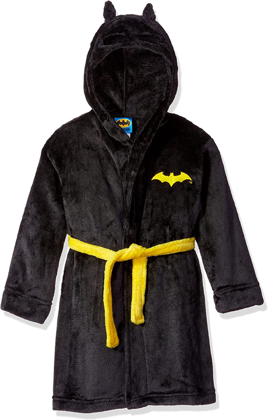 DC Comics Toddler Boy Batman Hooded Robe Apparel & Accessories > Clothing > Sleepwear & Loungewear > Robes Kylie Max   