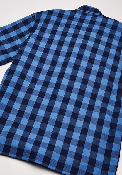 Nautica Men'S Short Sleeve 100% Cotton Soft Woven Button down Pajama Top Apparel & Accessories > Clothing > Sleepwear & Loungewear > Pajamas Kylie Max   