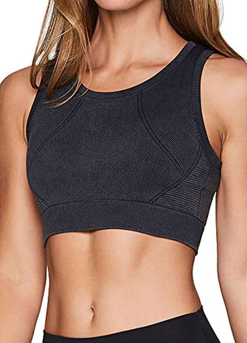 RBX Active Women'S Athletic Fashion High Coverage Low Impact Workout Sports Bra Apparel & Accessories > Clothing > Underwear & Socks > Bras Kylie Max   