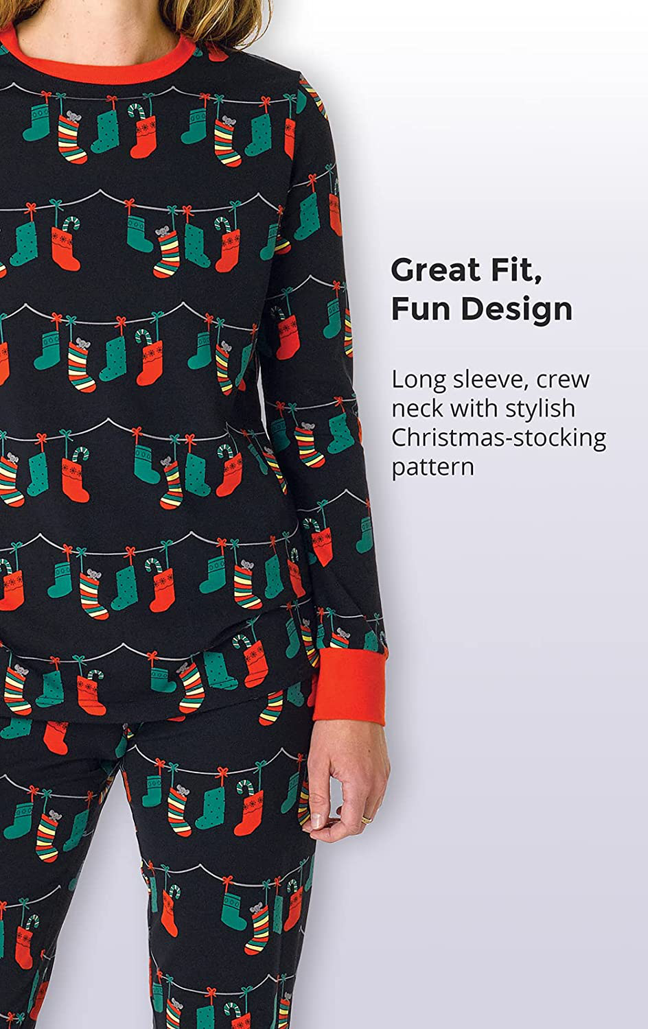 Pajamagram Matching Christmas Pjs for Family, Christmas Lights Apparel & Accessories > Clothing > Sleepwear & Loungewear > Pajamas Kylie Max   