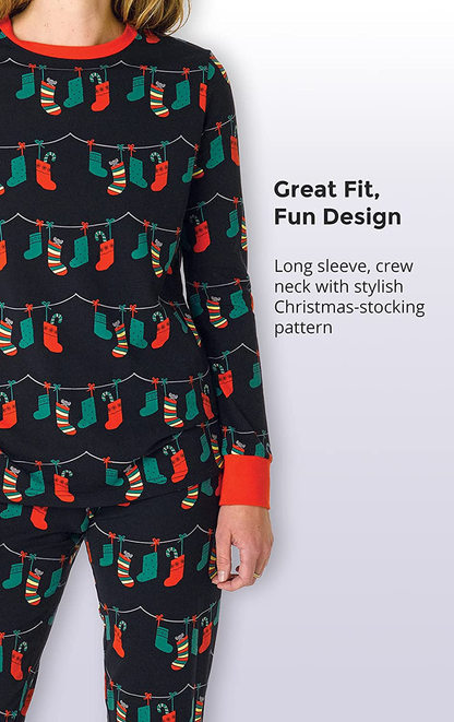 Pajamagram Matching Christmas Pjs for Family, Christmas Lights Apparel & Accessories > Clothing > Sleepwear & Loungewear > Pajamas Kylie Max   