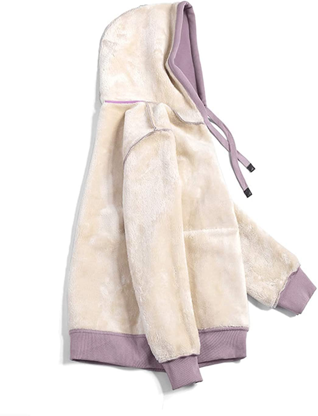 Haellun Womens Casual Winter Warm Fleece Sherpa Lined Pullover Hooded Sweatshirt Apparel & Accessories > Clothing > Activewear Kylie Max   