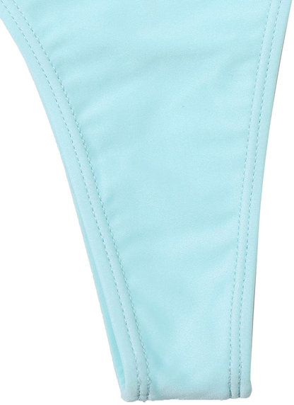 Verdusa Women'S Sexy Triangle Bathing Two Pieces Swimsuit Bikini Set Apparel & Accessories > Clothing > Underwear & Socks > Underwear Verdusa   