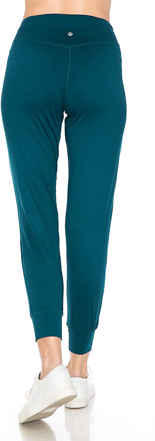 Leggings Depot Women'S Printed Solid Activewear Jogger Track Cuff Sweatpants Apparel & Accessories > Clothing > Activewear Kylie Max   