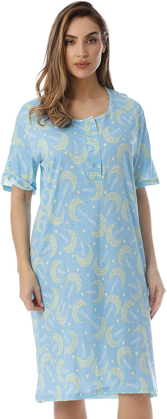 Just Love Short Sleeve Nightgown Sleepwear Apparel & Accessories > Clothing > Sleepwear & Loungewear > Nightgowns Kylie Max   