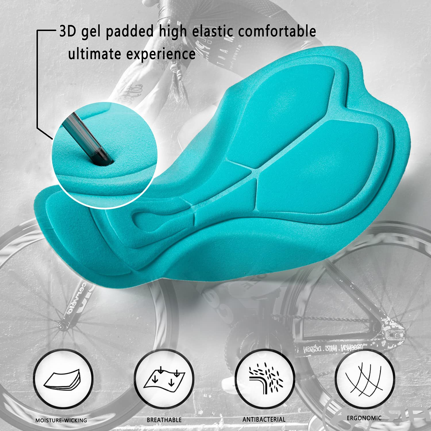 Beroy Bike Shorts Women 3D Gel Padded with Pocket Indoor- Outdoor Cycling Spining - Shorts Apparel & Accessories > Clothing > Shorts Kylie Max   