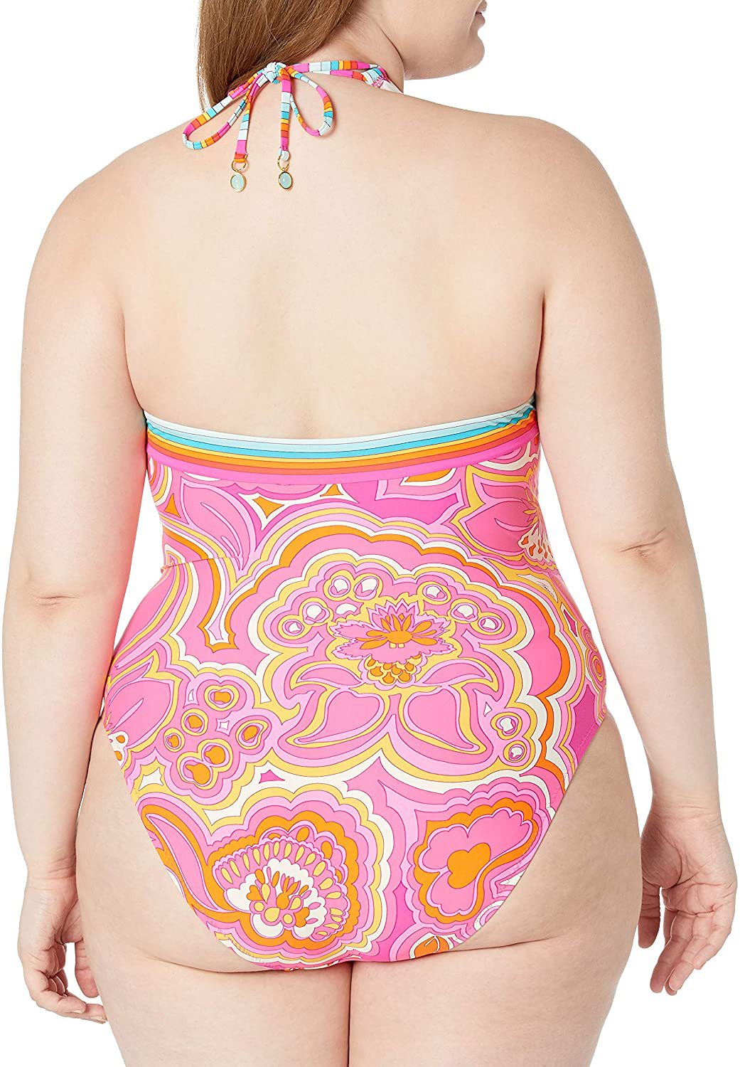 Trina Turk Women'S V-Plunge One Piece Swimsuit Apparel & Accessories > Clothing > Swimwear Kylie Max   
