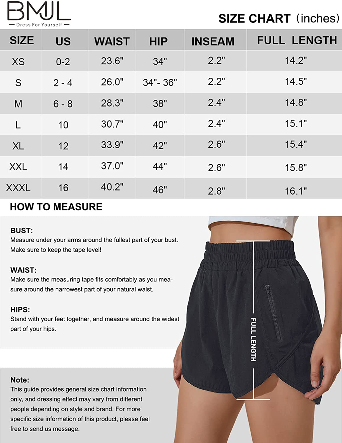 BMJL Women'S Running Shorts Elastic High Waisted Shorts Pocket Sporty Workout Shorts Quick Dry Athletic Shorts Pants Apparel & Accessories > Clothing > Shorts Kylie Max   
