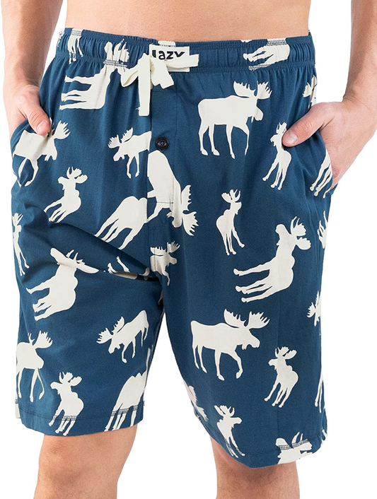 Lazy One Pajama Shorts for Men, Men'S Separate Bottoms, Cotton Loungewear Apparel & Accessories > Clothing > Sleepwear & Loungewear > Pajamas Kylie Max   