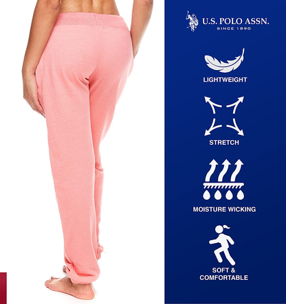 U.S. Polo Assn. Essentials Womens Sweatpants with Pockets - French Terry Jogger Sweats Apparel & Accessories > Clothing > Underwear & Socks > Underwear U.S. Polo Assn.   
