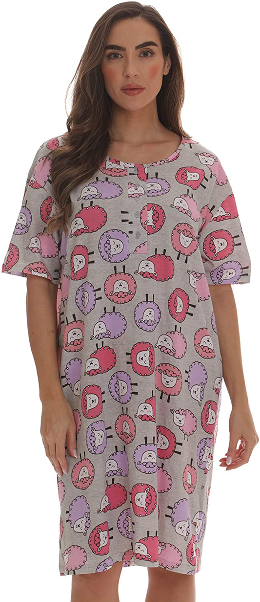 Just Love Short Sleeve Nightgown Sleepwear Apparel & Accessories > Clothing > Sleepwear & Loungewear > Nightgowns Kylie Max   