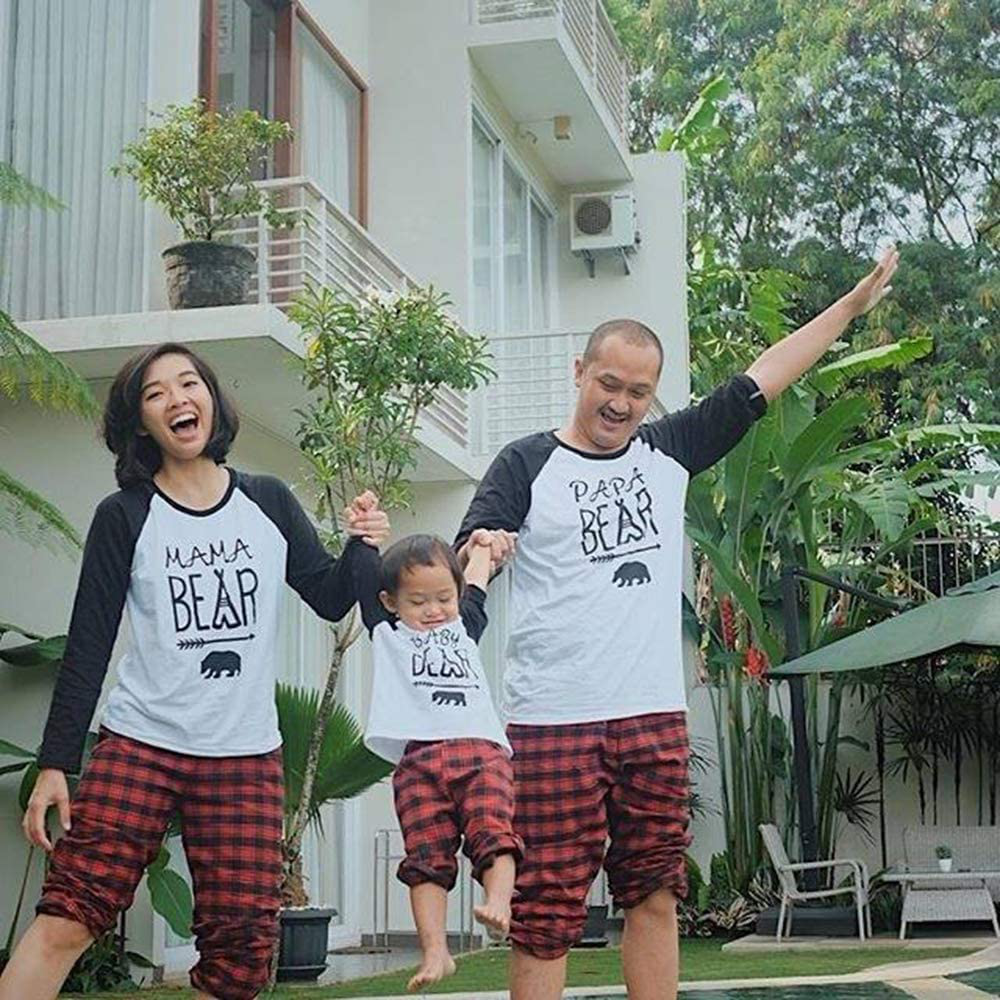 IFFEI Matching Family Pajamas Sets Christmas Pj'S with Deer Long Sleeve Tee and Plaid Pants Loungewear Apparel & Accessories > Clothing > Sleepwear & Loungewear > Pajamas Kylie Max   