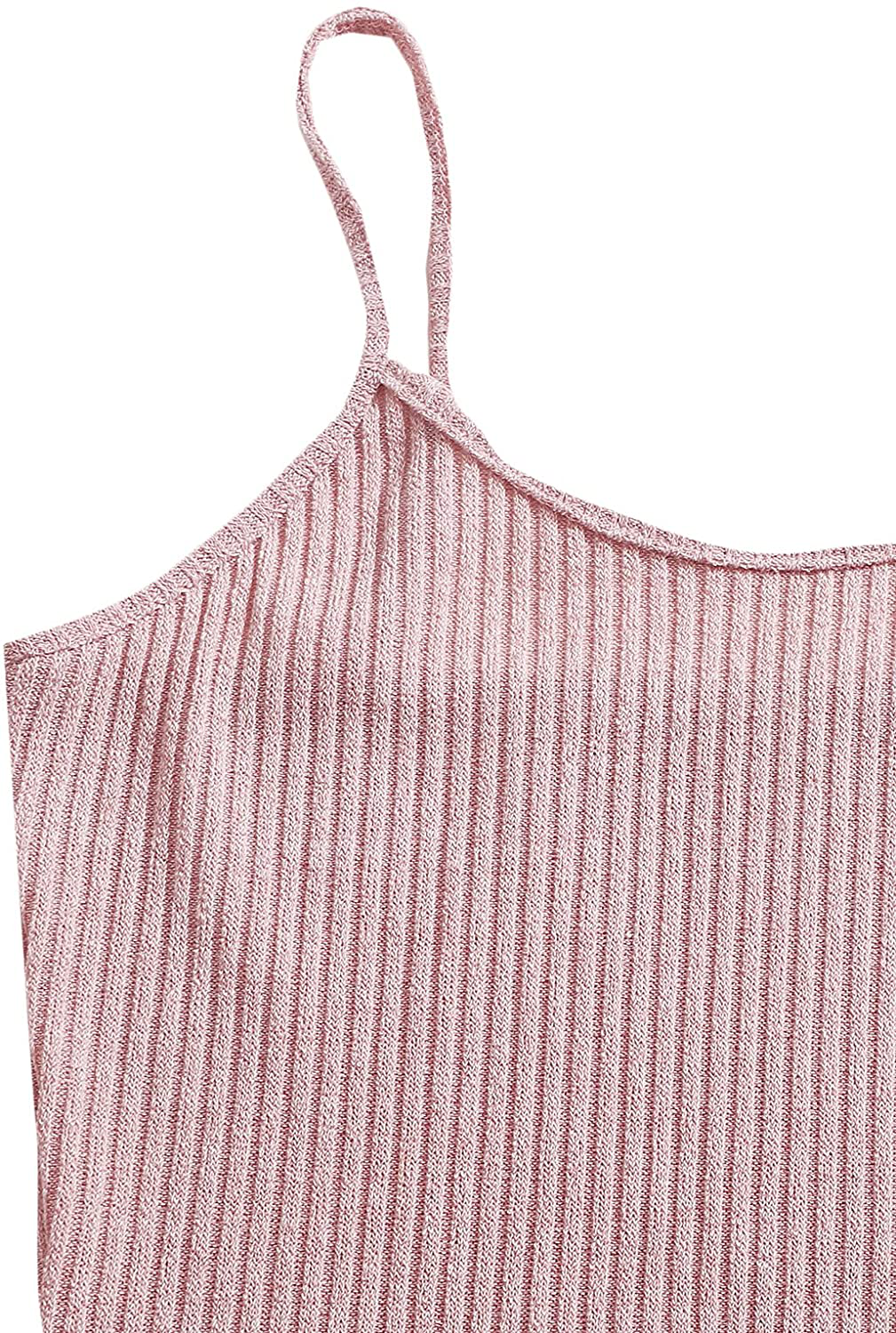 Shein Women'S 3Pcs Rib Knit Lounge Wear Cami Shorts Pajama Set with Belted Robe Apparel & Accessories > Clothing > Sleepwear & Loungewear Kylie Max   