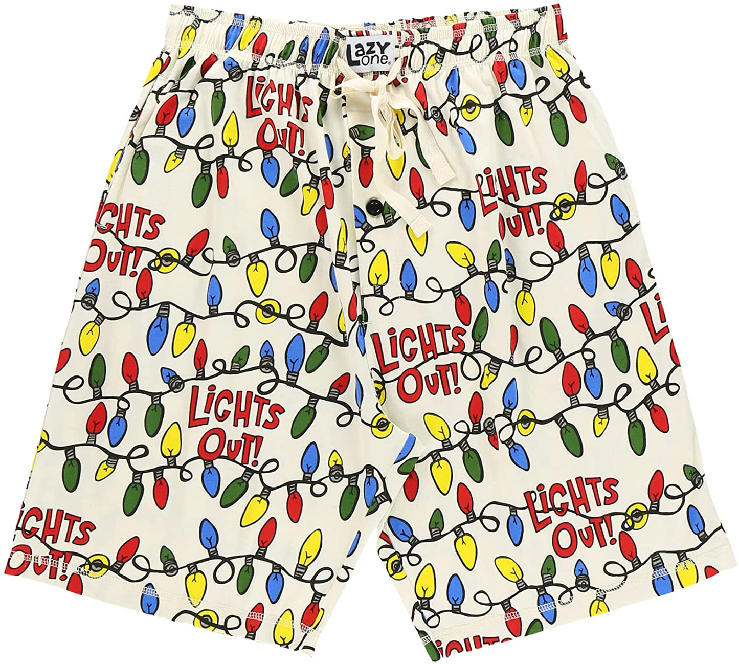 Lazy One Pajama Shorts for Men, Men'S Separate Bottoms, Cotton Loungewear Apparel & Accessories > Clothing > Sleepwear & Loungewear > Pajamas Kylie Max   