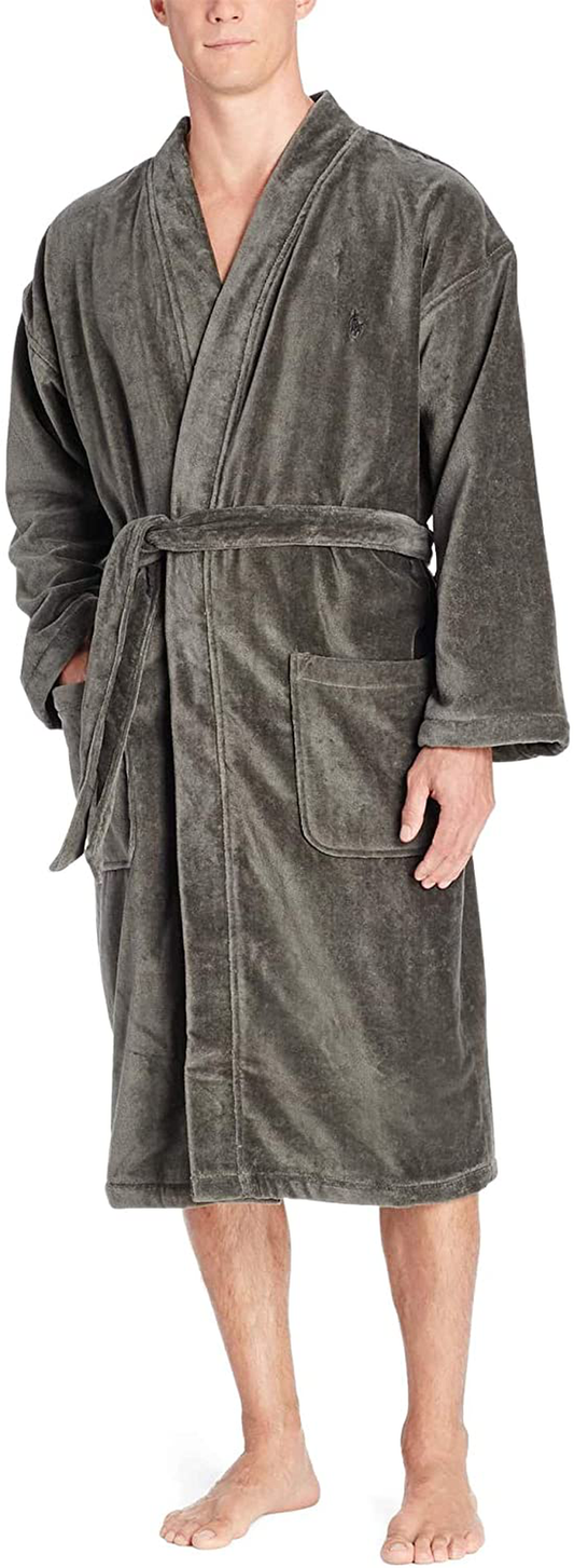 Polo Ralph Lauren Underwear Men'S Solid Velour Kimono Robe Apparel & Accessories > Clothing > Sleepwear & Loungewear > Robes Kylie Max   
