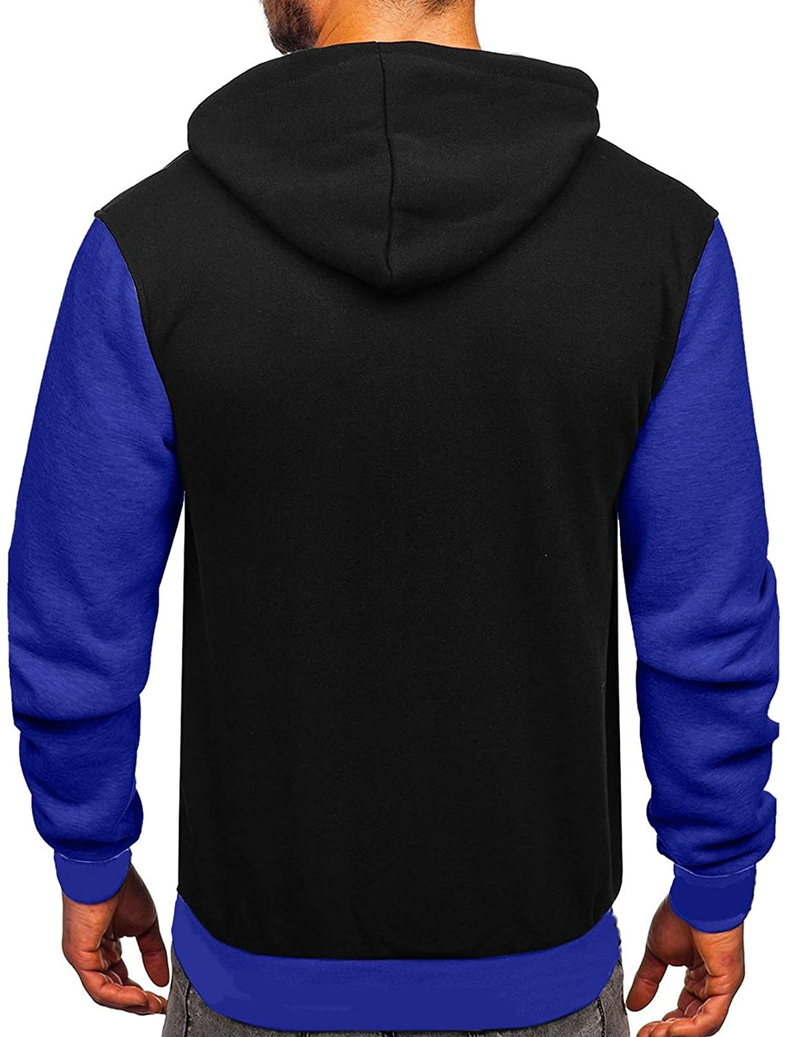 Merthy Mens Classic Varsity Baseball Jackets with Hood Casual Slim Fit Snap Buttons Cotton Uniform Bomber Jackets Coats Apparel & Accessories > Clothing > Underwear & Socks > Shapewear Merthy   