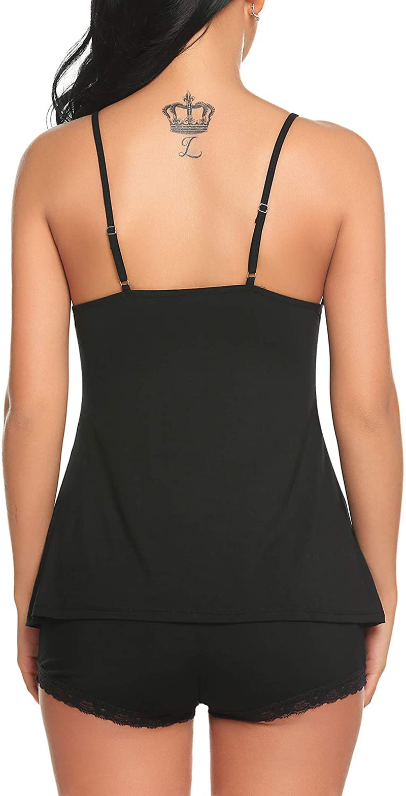 Gladiolus Sexy Pajama for Women Lace Sleepwear Lingerie Cami PJ Sets Nightwear S-XXL Apparel & Accessories > Clothing > Sleepwear & Loungewear Kylie Max   