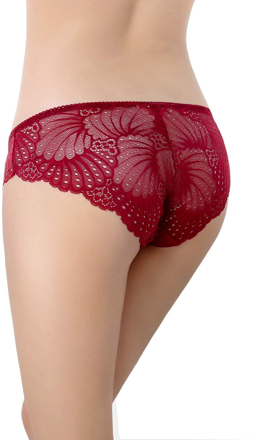 LEVAO Womens Bikini Panties Underwear Lace Hipster Seamless Sexy Hi Cuts Pack 6 Apparel & Accessories > Clothing > Underwear & Socks > Underwear LEVAO   