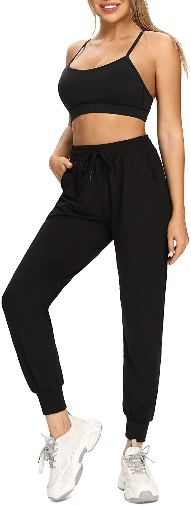 FULLSOFT Sweatpants for Women-Womens Joggers with Pockets Lounge Pants for Yoga Workout Running Apparel & Accessories > Clothing > Activewear Kylie Max   