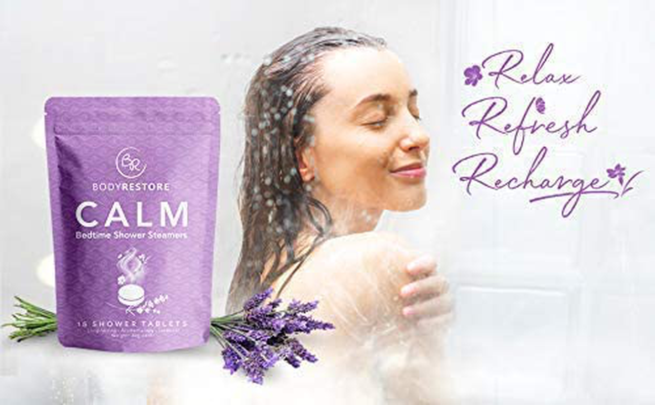 BodyRestore Shower Steamers (Pack of 15) Gifts for Women and Men - Lavender Essential Oil Scented Aromatherapy Shower Bomb, Nighttime Relaxation & Unwind Shower Tablets Arts & Entertainment > Party & Celebration > Gift Giving Body Restore   
