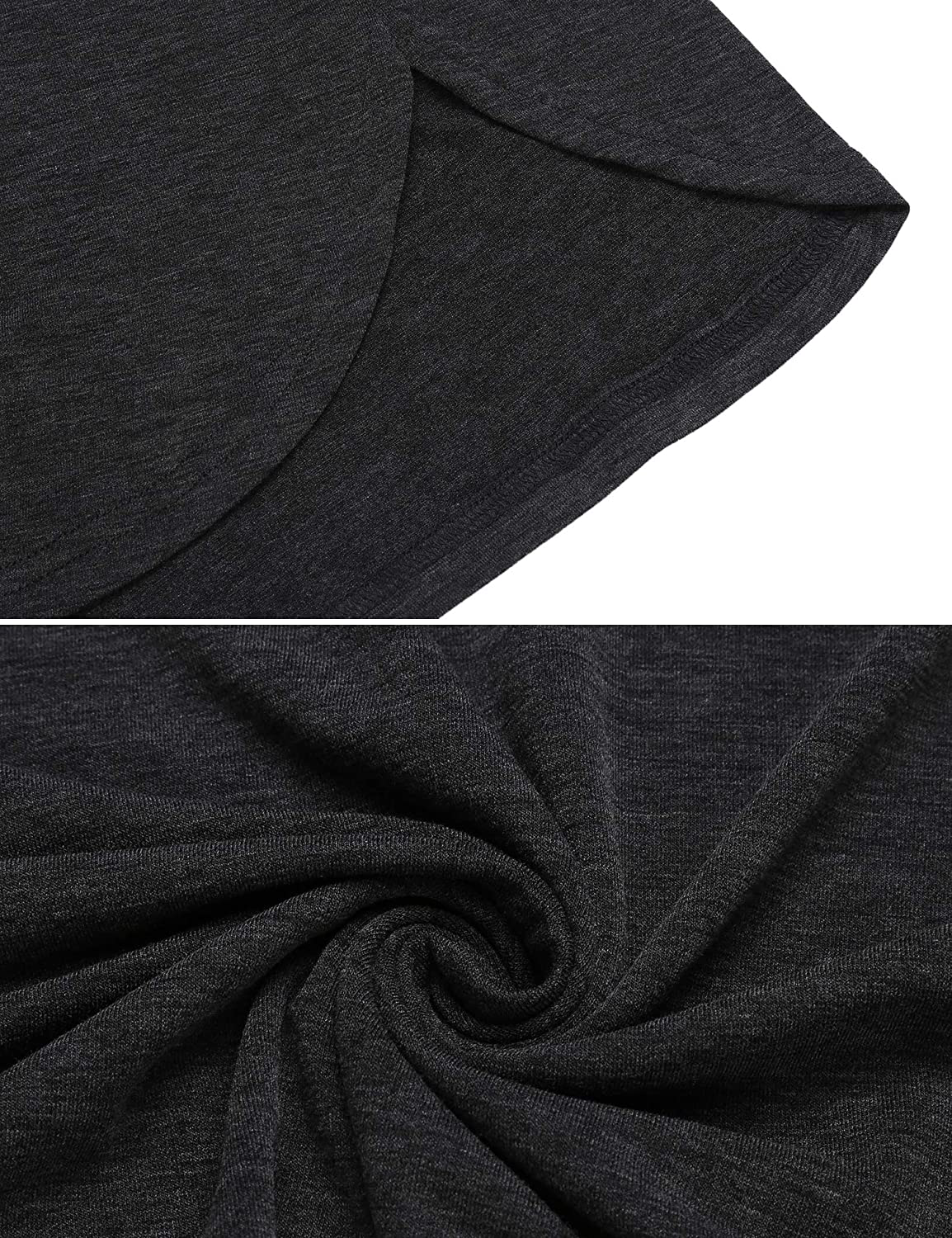 Ekouaer Nightgowns Mens V Neck Long Sleeve Sleepwear Big&Tall Pajama Sleeping Wear Loungewear Nightshirts M-XXXL Apparel & Accessories > Clothing > Sleepwear & Loungewear > Nightgowns Kylie Max   