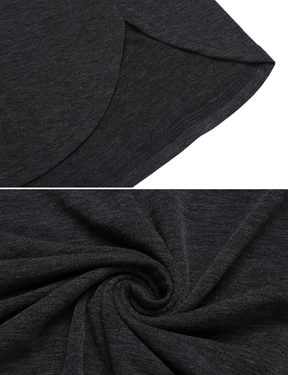 Ekouaer Nightgowns Mens V Neck Long Sleeve Sleepwear Big&Tall Pajama Sleeping Wear Loungewear Nightshirts M-XXXL Apparel & Accessories > Clothing > Sleepwear & Loungewear > Nightgowns Kylie Max   