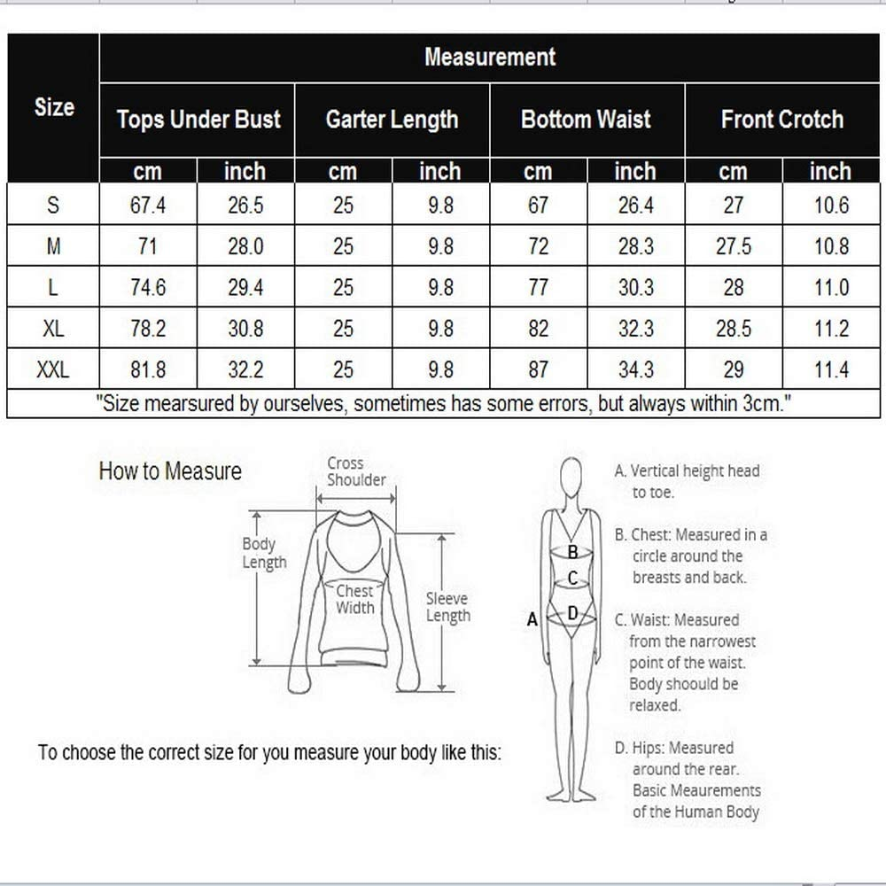 Avidlove Women Lace Lingerie Set with Garter Belts Sexy Teddy Babydoll Bodysuit Push up Lingerie Sets (NO Stockings) Apparel & Accessories > Clothing > Underwear & Socks > Lingerie Avidlove   
