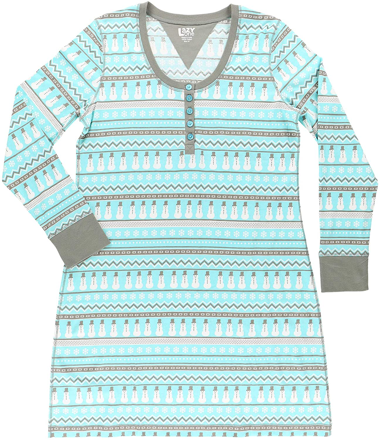 Lazy One Scoop-Neck Sleep Shirt, Nightshirts for Women, Animal-Themed Designs Apparel & Accessories > Clothing > Sleepwear & Loungewear > Nightgowns Kylie Max   