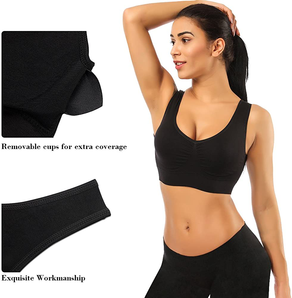 BESTENA Sports Bras for Women, Seamless Comfortable Yoga Bra with Removable Pads Apparel & Accessories > Clothing > Underwear & Socks > Bras Kylie Max   
