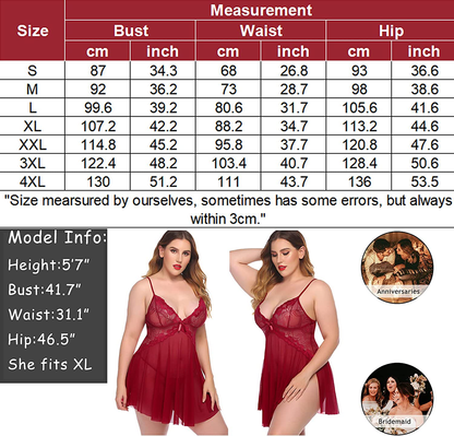 Avidlove Women Lace Lingerie Babydoll Sexy Chemise Exotic Nightgowns Bridal Nightdress Apparel & Accessories > Clothing > Underwear & Socks > Lingerie Kylie Max   