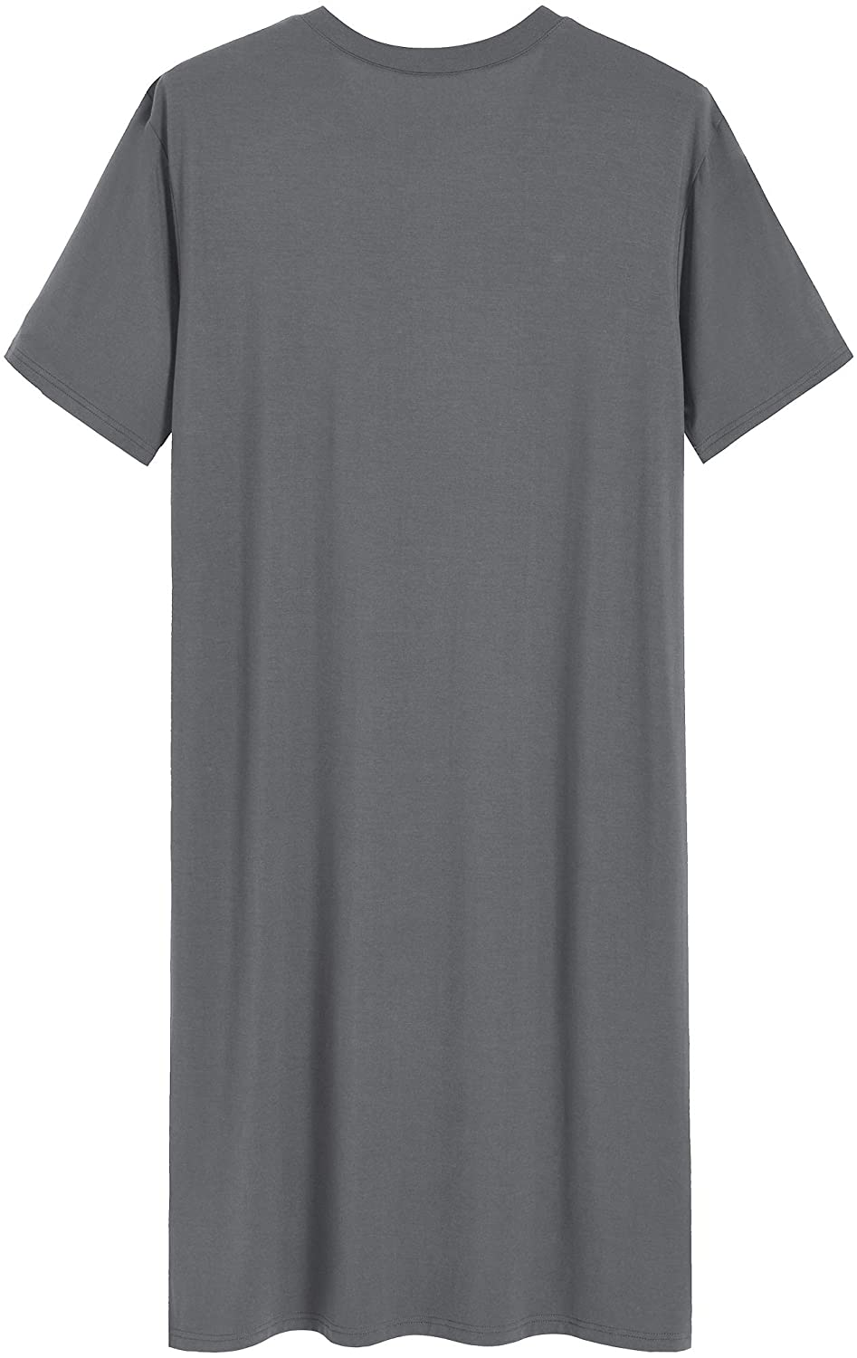 Latuza Men'S Bamboo Viscose Nightshirt Short Sleeves Sleep Shirt Apparel & Accessories > Clothing > Sleepwear & Loungewear > Nightgowns Kylie Max   