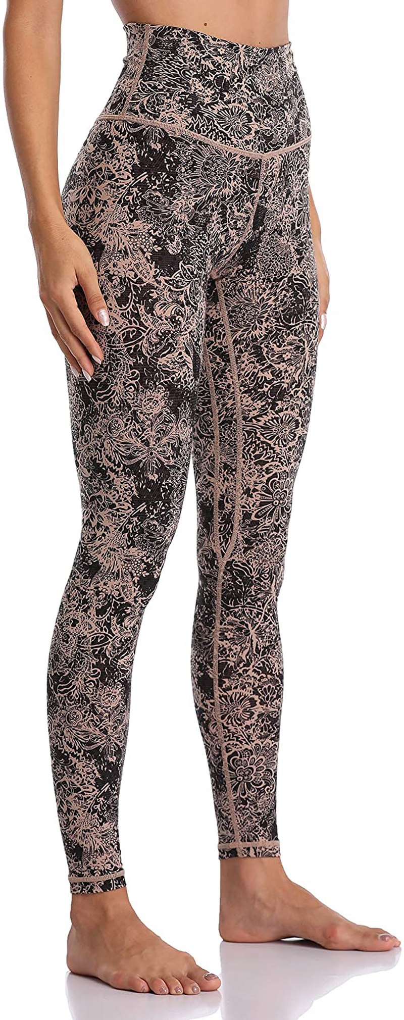 Colorfulkoala Women's High Waisted Pattern Leggings Full-length Yoga Pants Apparel & Accessories > Clothing > Activewear Colorfulkoala Delicate Laces Texture X-Small 