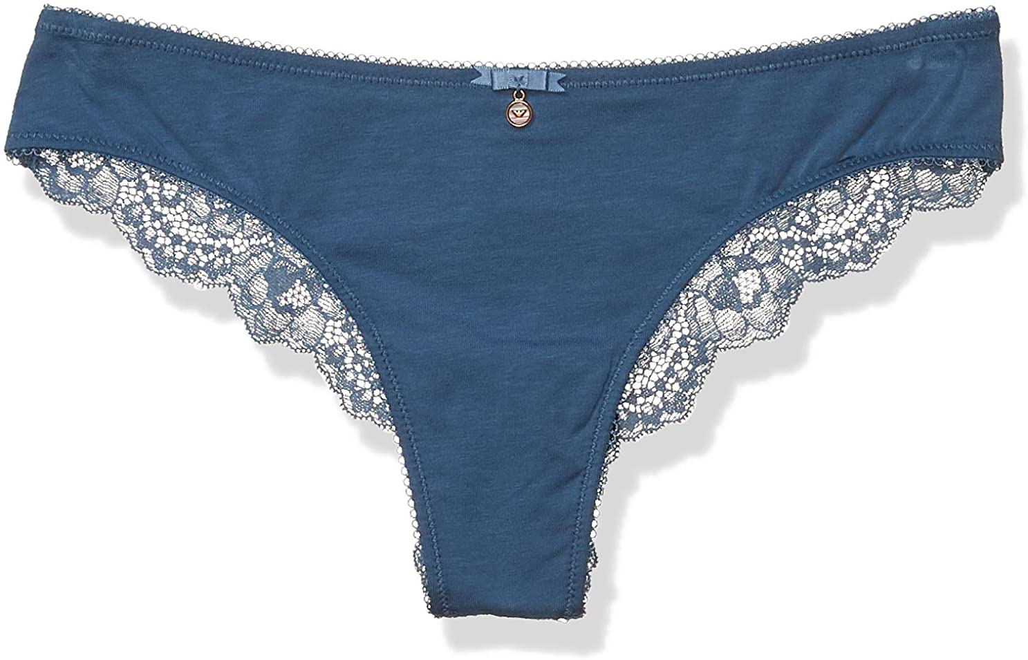 Emporio Armani Women'S Deluxe Cotton Brazilian Brief Apparel & Accessories > Clothing > Underwear & Socks > Underwear Emporio Armani Denim Large 