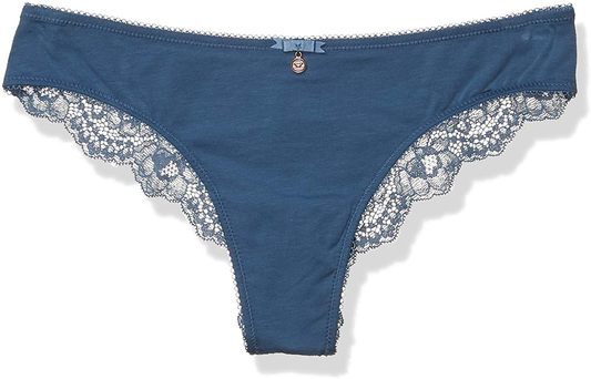 Emporio Armani Women'S Deluxe Cotton Brazilian Brief Apparel & Accessories > Clothing > Underwear & Socks > Underwear Emporio Armani Denim Large 
