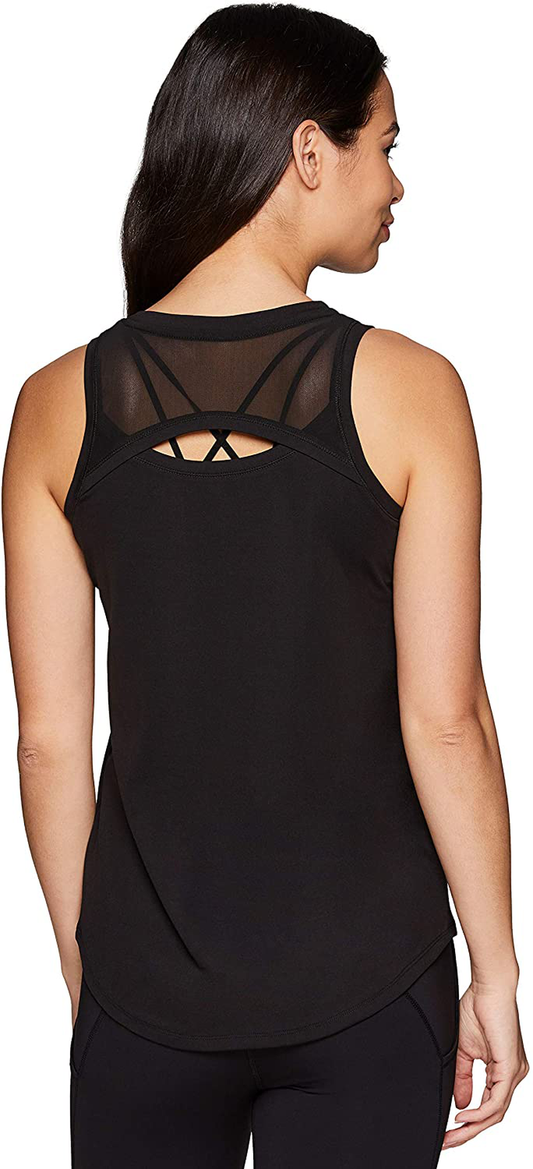 RBX Active Women'S Sleeveless Athletic Performance Running Workout Yoga Tank Top with Mesh Ventilation Apparel & Accessories > Clothing > Activewear Kylie Max   