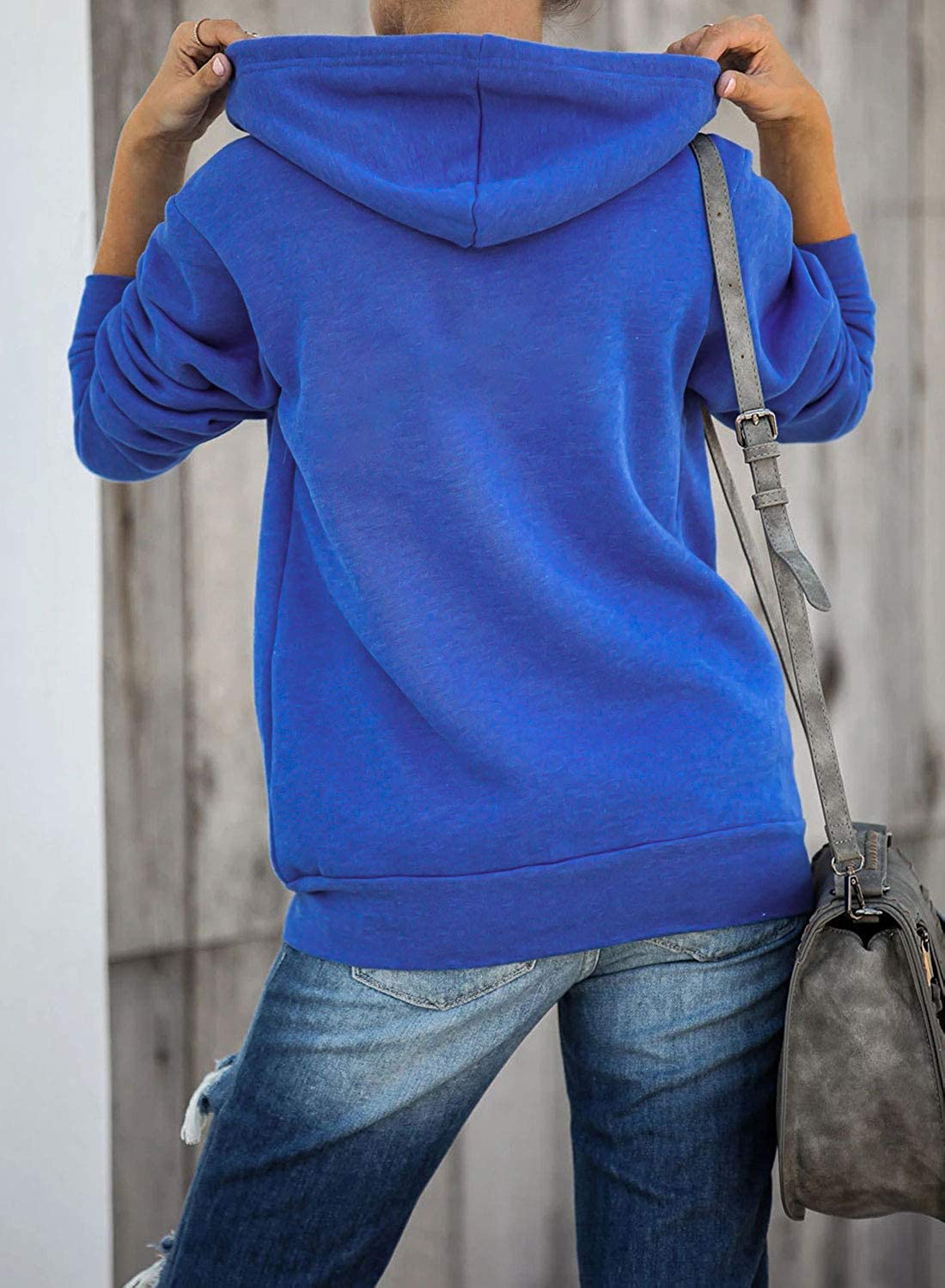 Dokotoo Women'S Full Zip up Hoodie Long Sleeve Hooded Sweatshirts Pockets Jacket Coat for Women Apparel & Accessories > Clothing > Activewear Kylie Max   