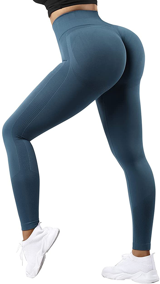 OMKAGI Women Scrunch Butt Lifting Leggings Seamless High Waisted Workout Yoga Pants Apparel & Accessories > Clothing > Activewear OMKAGI   