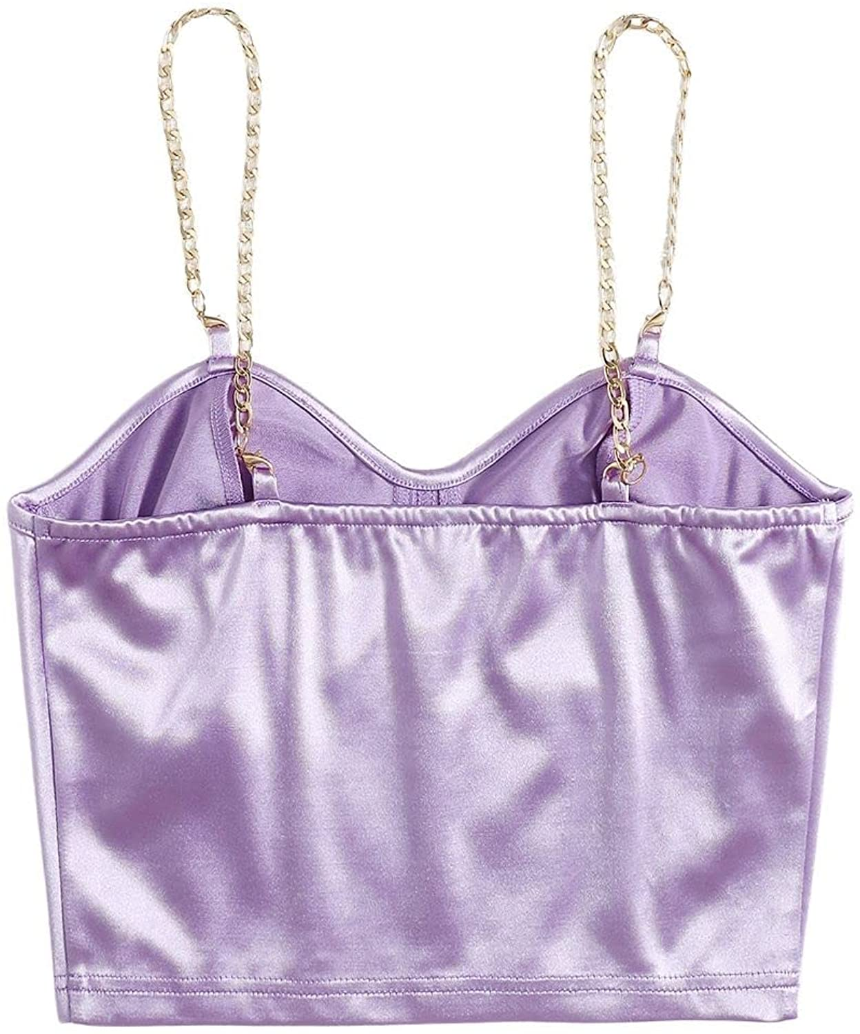 Shein Women'S Bustiers Corsets Crop Tops Chain Straps Party Clubwear Bodice Tank Top Apparel & Accessories > Clothing > Underwear & Socks > Lingerie SheIn   