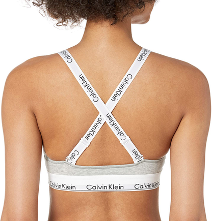 Calvin Klein Women'S Modern Cotton Unlined Triangle Crossback Bralette Apparel & Accessories > Clothing > Underwear & Socks > Bras Kylie Max   