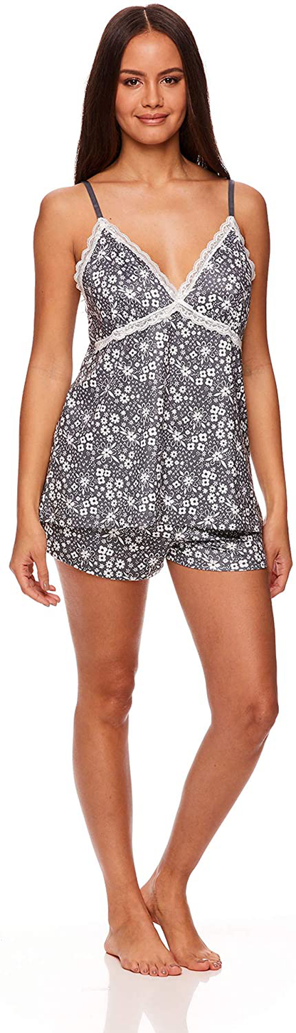 Nanette Lepore Womens Pajamas with Lace Trim – Cami and Short Pajama Set for Women Apparel & Accessories > Clothing > Sleepwear & Loungewear Kylie Max   