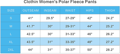 Clothin Men/Women Polar Fleece Thermal Sweatpants Apparel & Accessories > Clothing > Activewear Kylie Max   