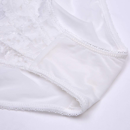 Women Push up Bras Set Lace Lingerie Bra Panties Garter Stocking 4Pcs/Lot Apparel & Accessories > Clothing > Underwear & Socks > Lingerie Varsbaby   