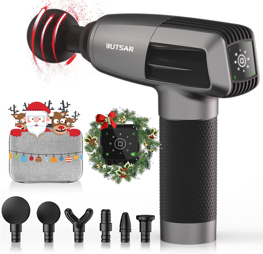 Birthday Gifts for Women Men Her Him,Massage Gun Deep Tissue,Massage Gun for Athletes,Muscle Massager for Pain Relief,Christmas Gifts Ideas for Mom Dad Arts & Entertainment > Party & Celebration > Gift Giving Wutsar   