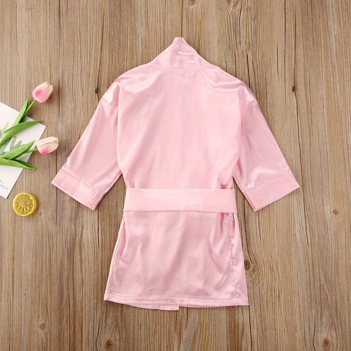 Infant Toddler Baby Girl Flannel Soft Bathrobes Hoodie Kimono Robe Clothes with Belt Apparel & Accessories > Clothing > Sleepwear & Loungewear > Robes Kylie Max   